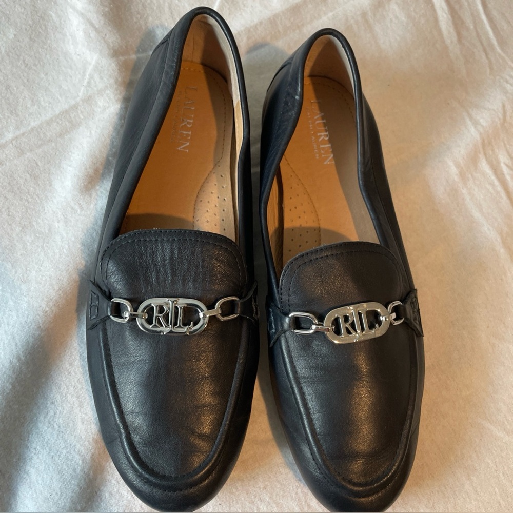 Lauren Ralph Lauren Averi Nappa Leather Loafers Size 8